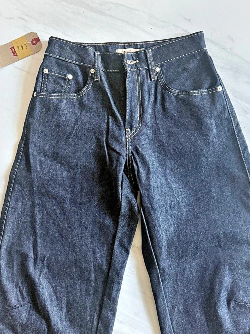 NWT Levi's Baggy Dad Barrel Jeans Blue Waist 25 - Picture 13 of 13